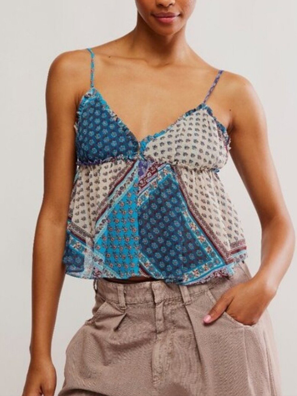 NWT Free People Alix Printed Tank. Medium